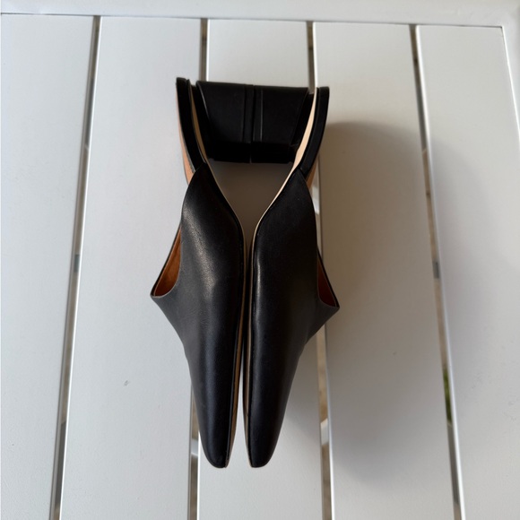 Sarto Elegant Black leather Women's Mules pointy toe size 5.5M - Picture 12 of 14
